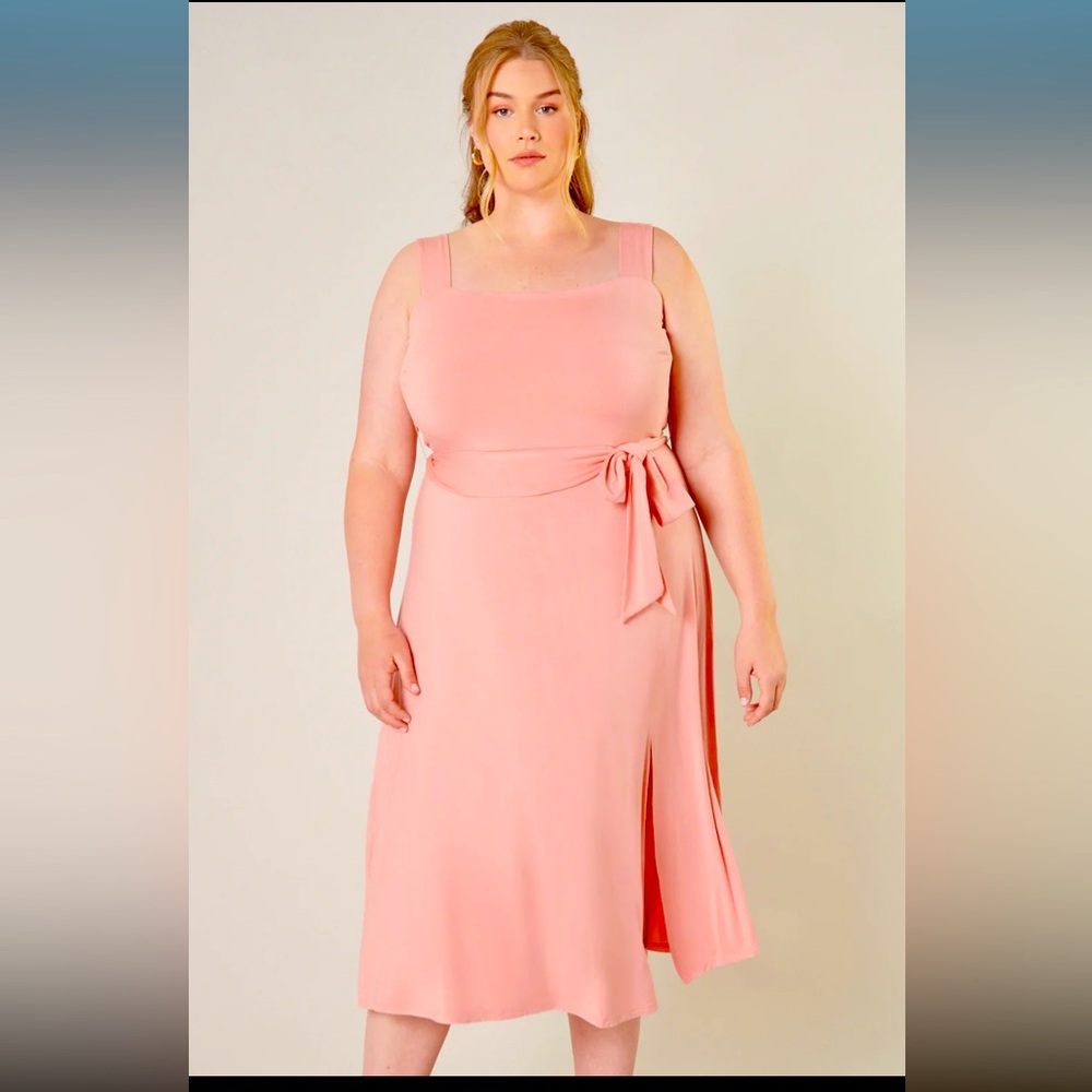 NEW SUGARLIPS Midi Sleeveless Jersey Knit Dress Curve DRESS SIZE:2X